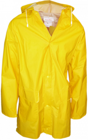 1904PJK - Regenjacke PVC gelb mit Kapuze